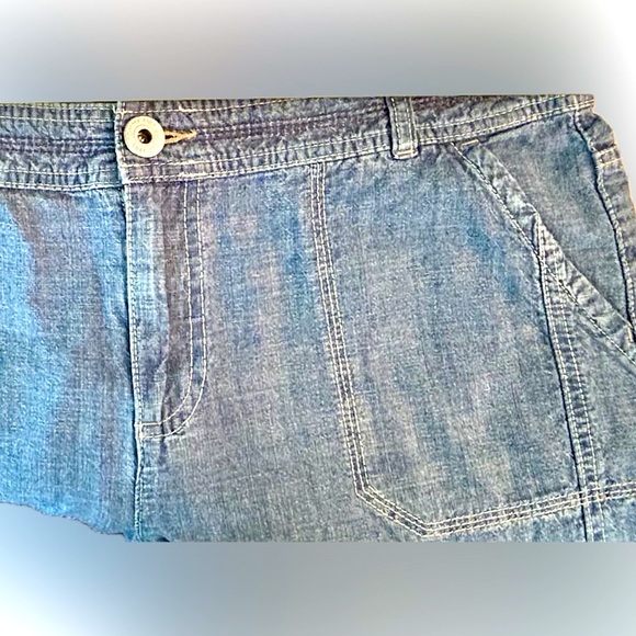 Tommy Hilfiger Chambray clam digger capris with ankle ties sz 14 - Picture 10 of 12